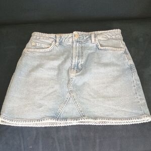 Rails Light Blue Denim Mini Skirt